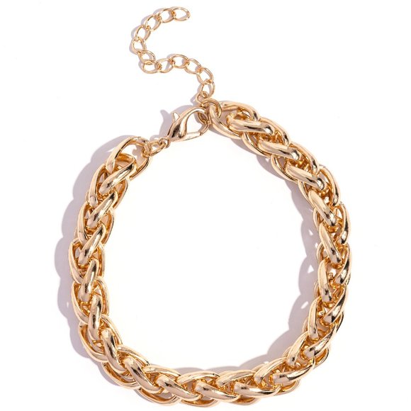 Effortlessly Edgy - Gold Bracelet - Picture 2 of 2